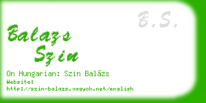 balazs szin business card
